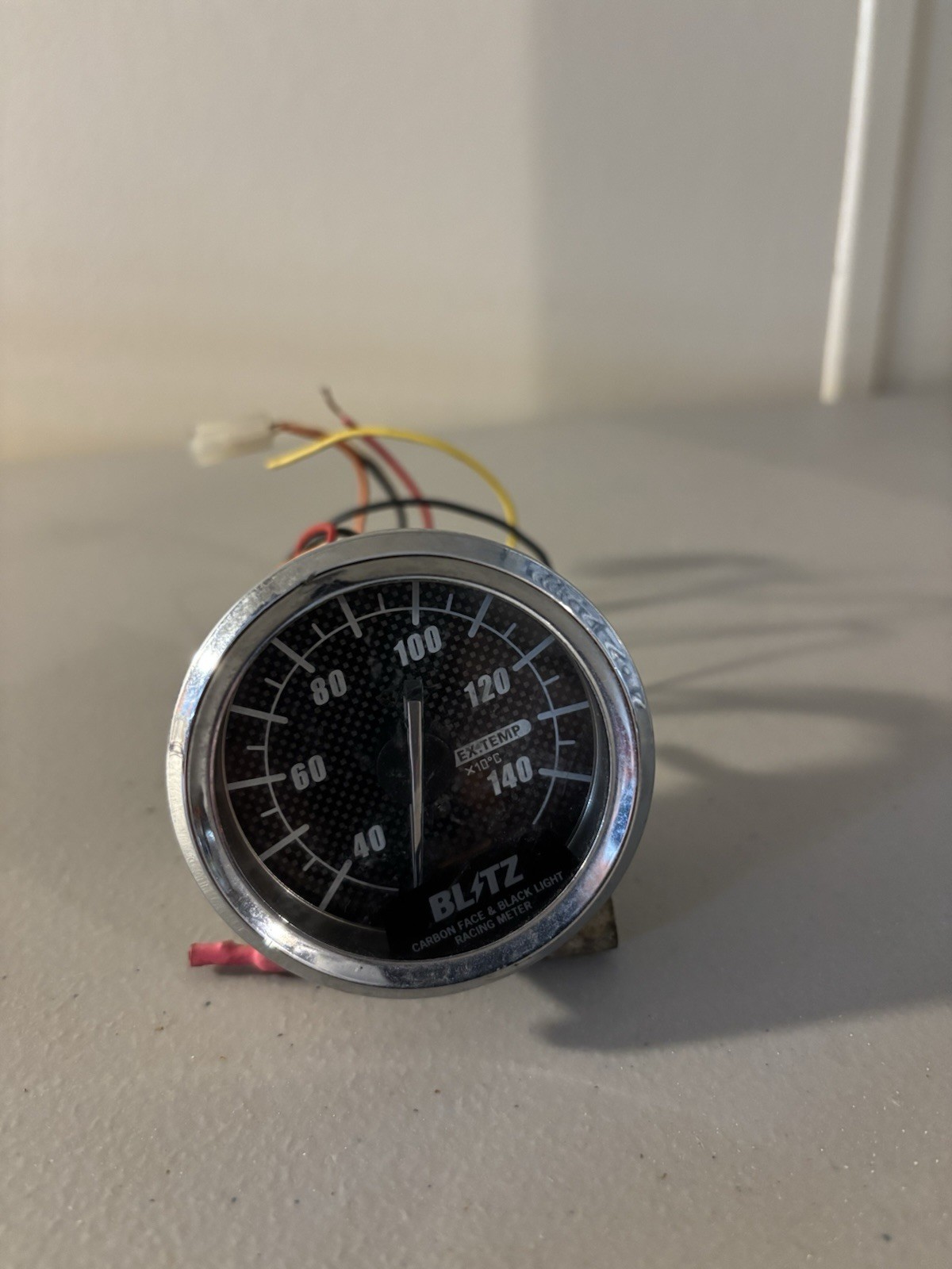 BLITZ BLM Carbon Face Exhaust Temp Gauge Meter Jdm 60mm