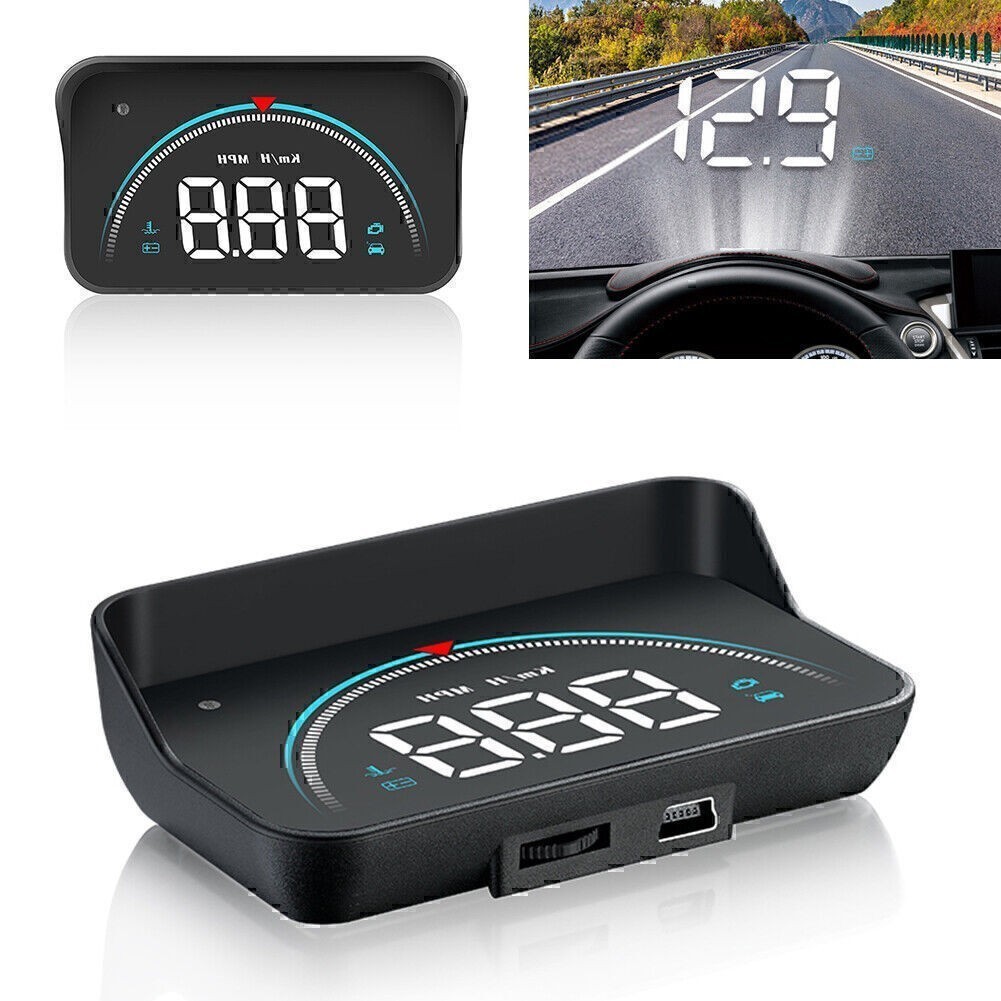 M8 Car HUD Head-up Display OBD2 II Overspeed Warning System Speed Voltage Alarm