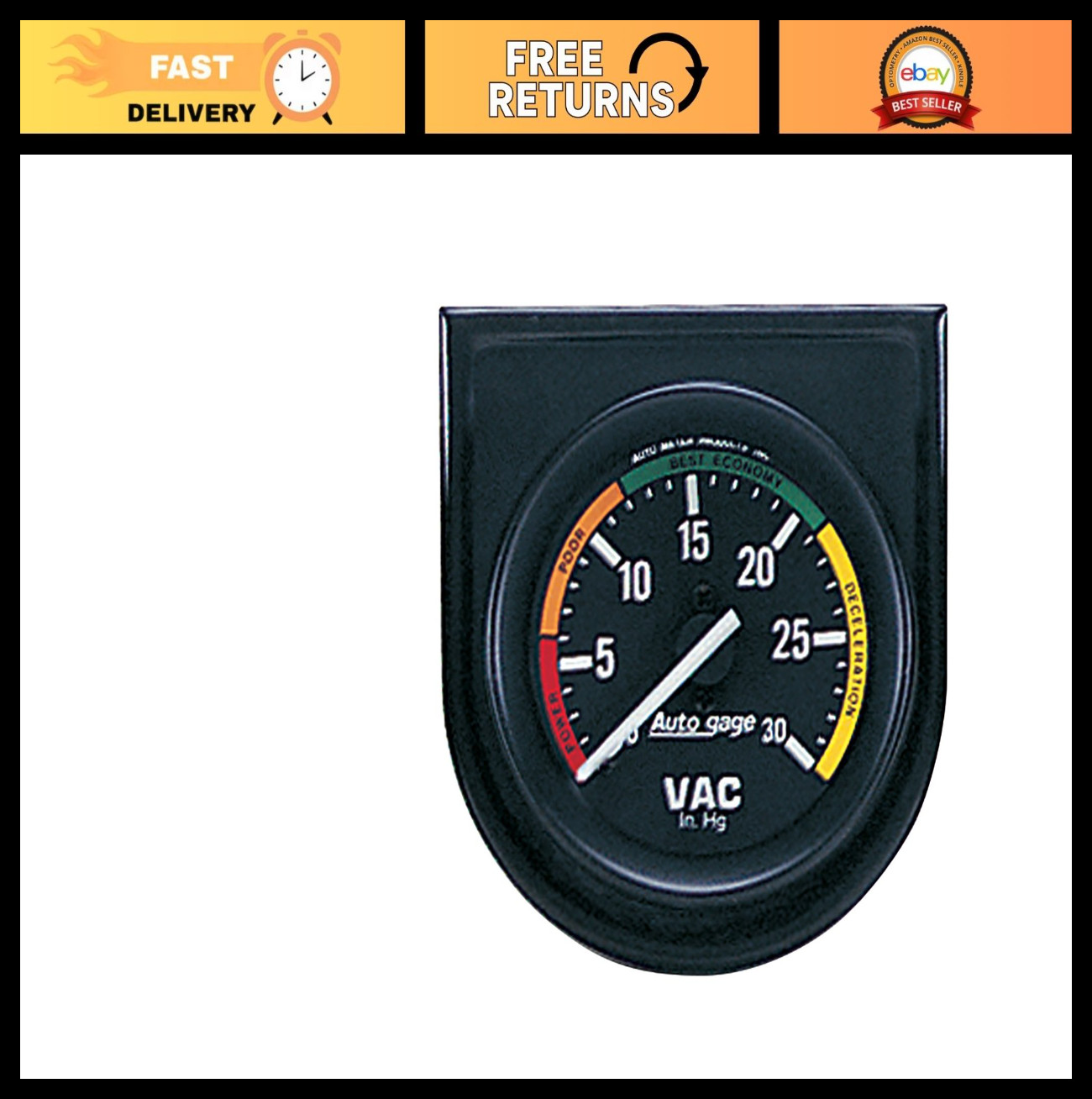 Vacuum Gauge Panel 2.3125 in. – Autogage for Accurate Engine Performance