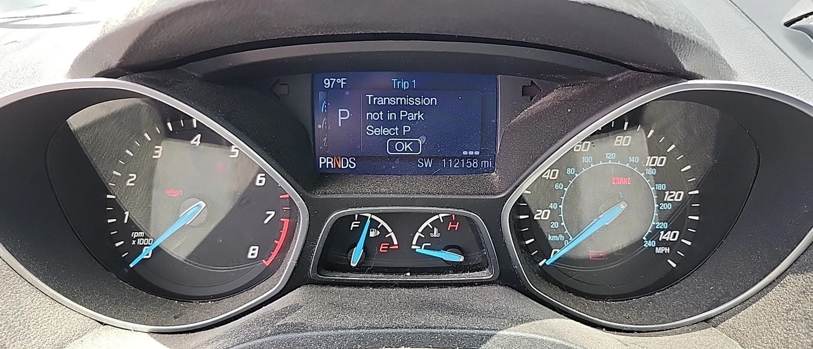 2014 Escape OE Speedometer Gauge Cluster 112K Miles Ford