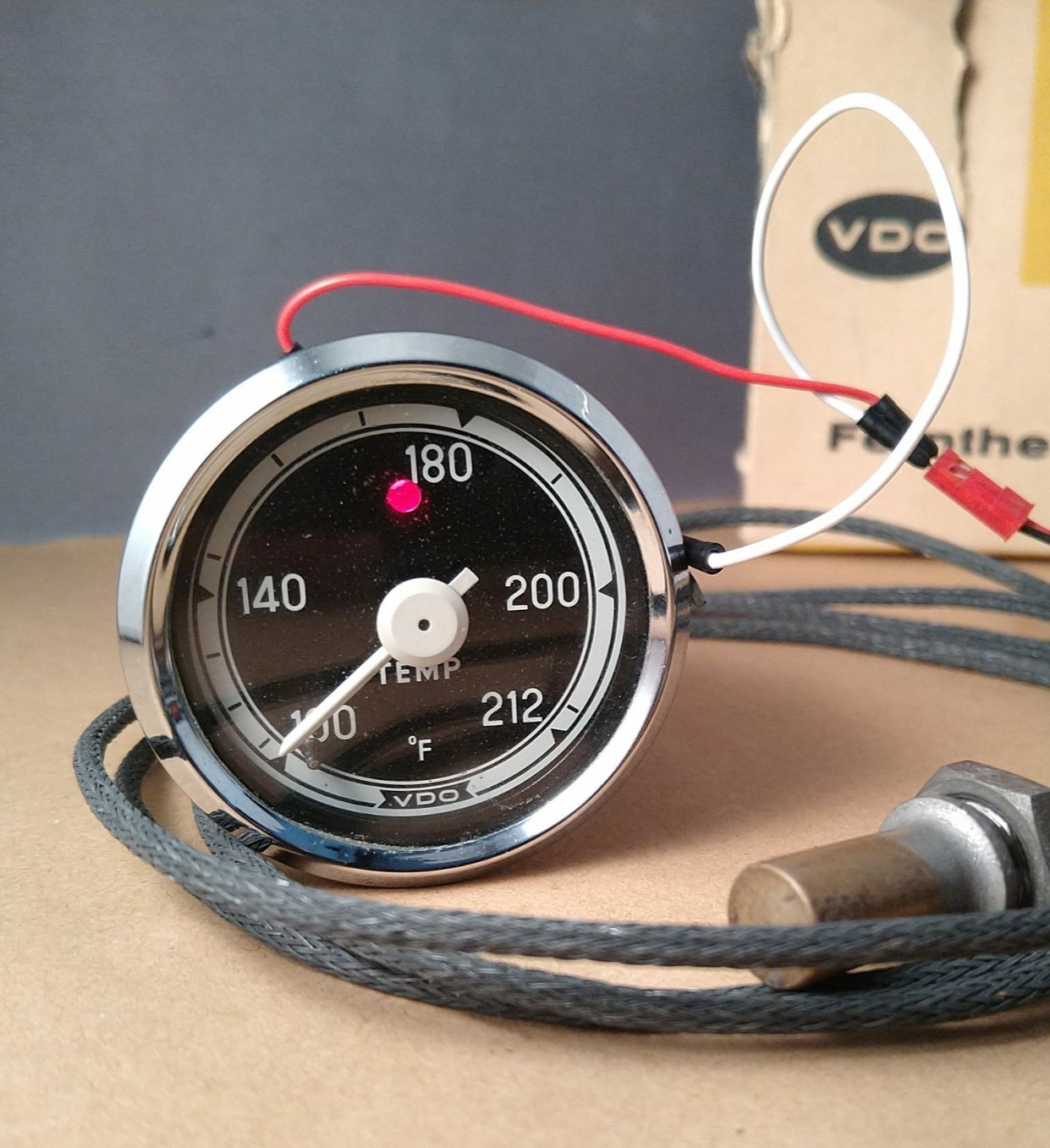 Vintage VDO Water Temperature Gauge 2 1/16″ Volvo Porsche BMW SAAB