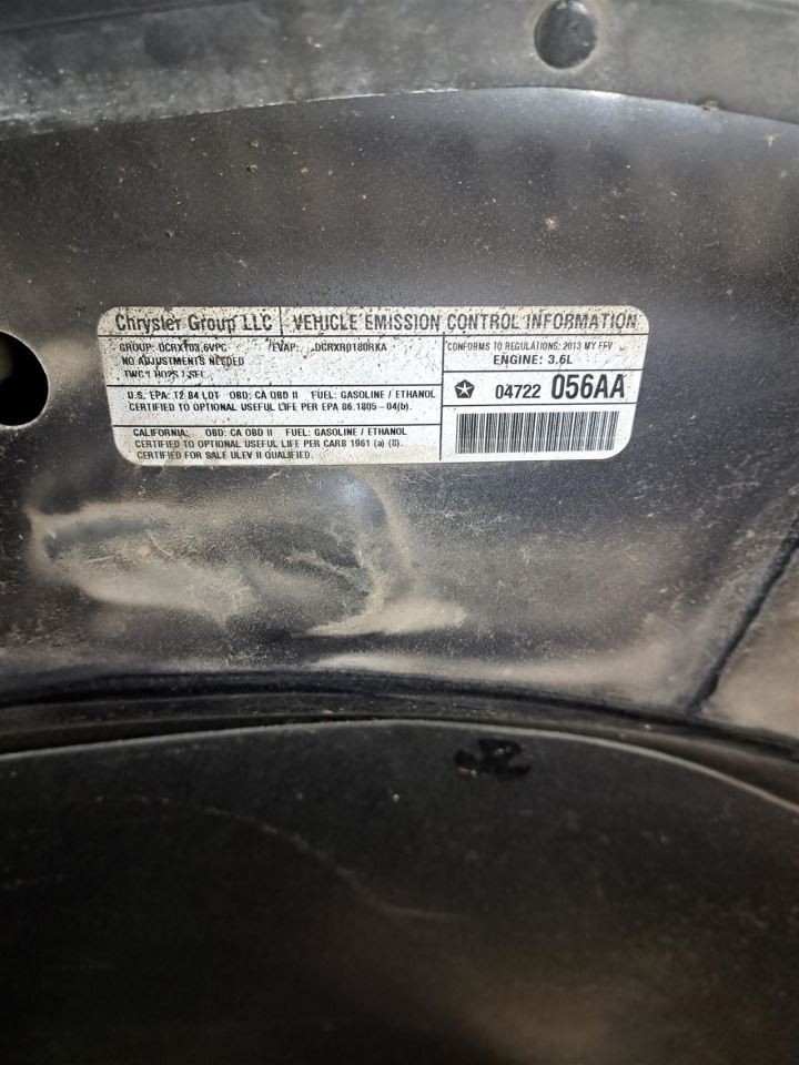 2013 Durango Speedometer Head/Instrument Cluster Sku#4350287