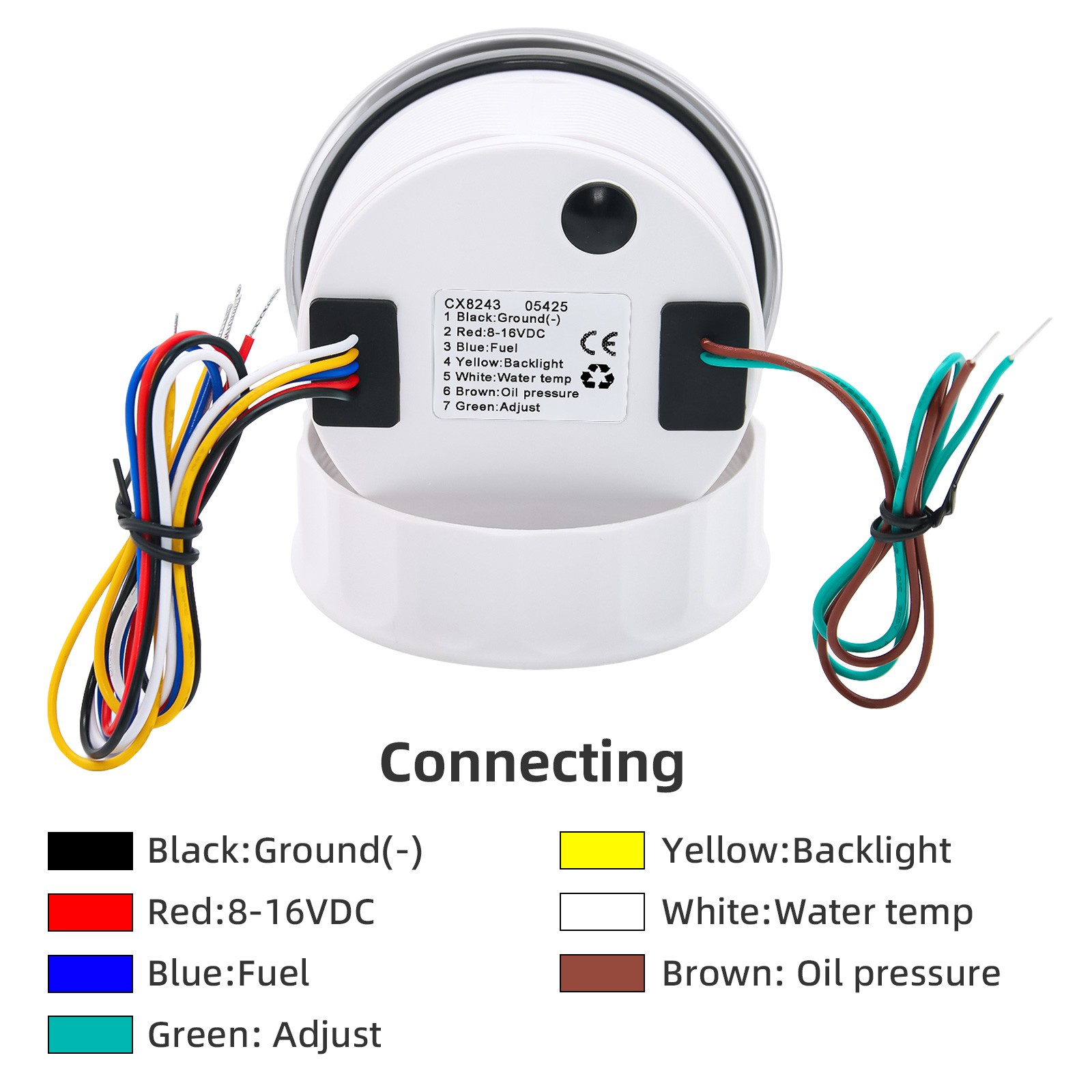 85mm GPS Speedometer 0-200MPH with Tachometer 0-8000RPM 4in 1 Gauge with Senders