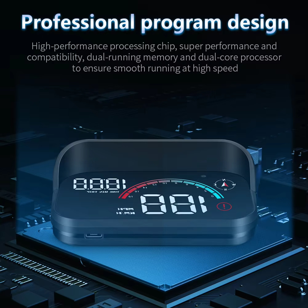 M22 Car HUD Head Up Display Universal Digital GPS Speedometer HD LCD Projection