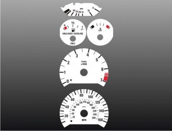 White Face Gauges for 1992-1995 BMW 3-Series 318i 325i