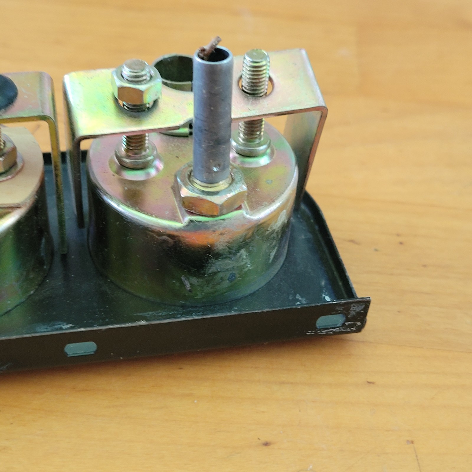 Vintage Equus 6075 Triple Micro Gauge Cluster Temp Amp Oil Pressure