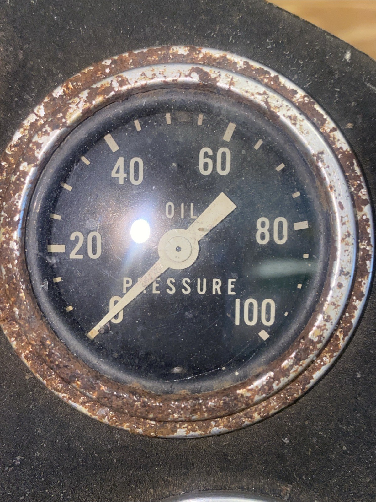 Rare Old Mack Truck Stewart Warner Dash Cluster Oil, Water, Fuel, Battery, Speed