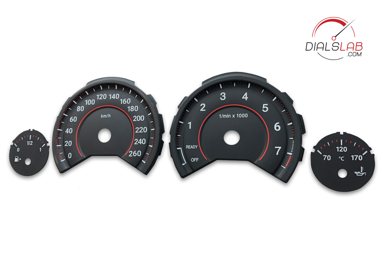 3D for BMW F30 F31 F32 F33 F34 F36 – Speedometer dials from MPH to Km/h Gauges