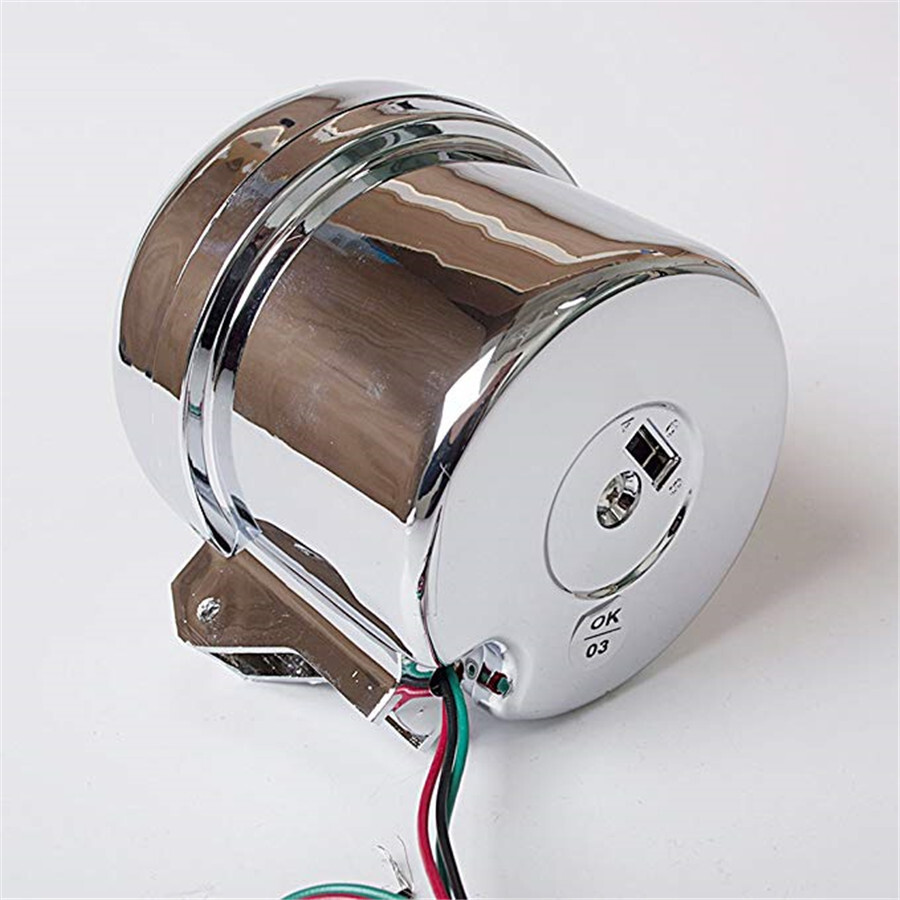 3.75″ Chrome 7 Colors Background LED Tachometer Red LED Shift Light RPM X 1000