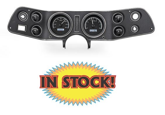 Dakota Digital VHX-70C-CAM-K-W – 1970-81 Chevy Camaro VHX Gauges – Black/White