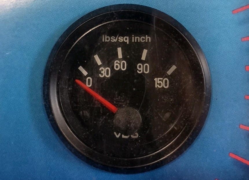 VDO Vintage Classic Pressure Gauge NOS 150PSI 12V 350-0411