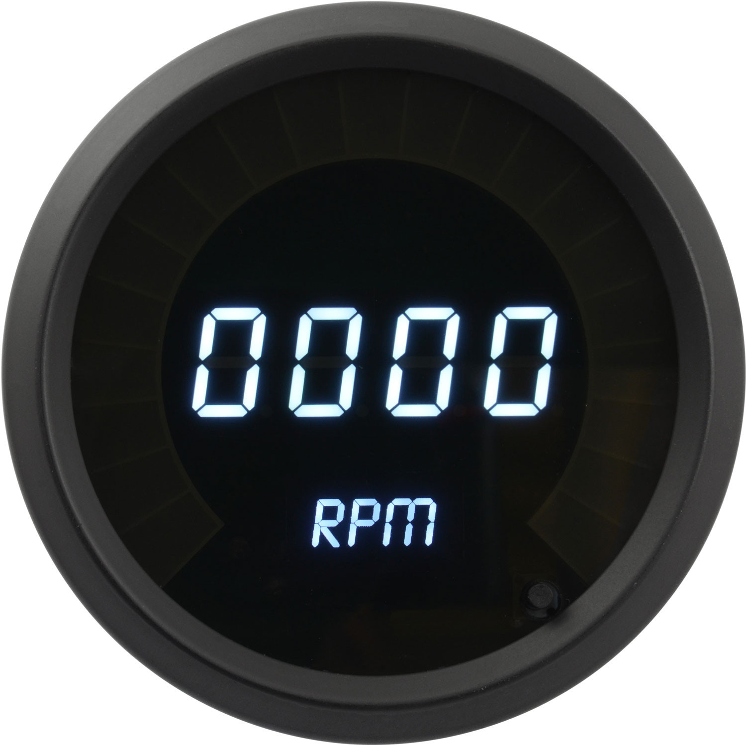 Universal 6 Gauge Set With White LED Gauges and Black Bezel + Made In The USA
