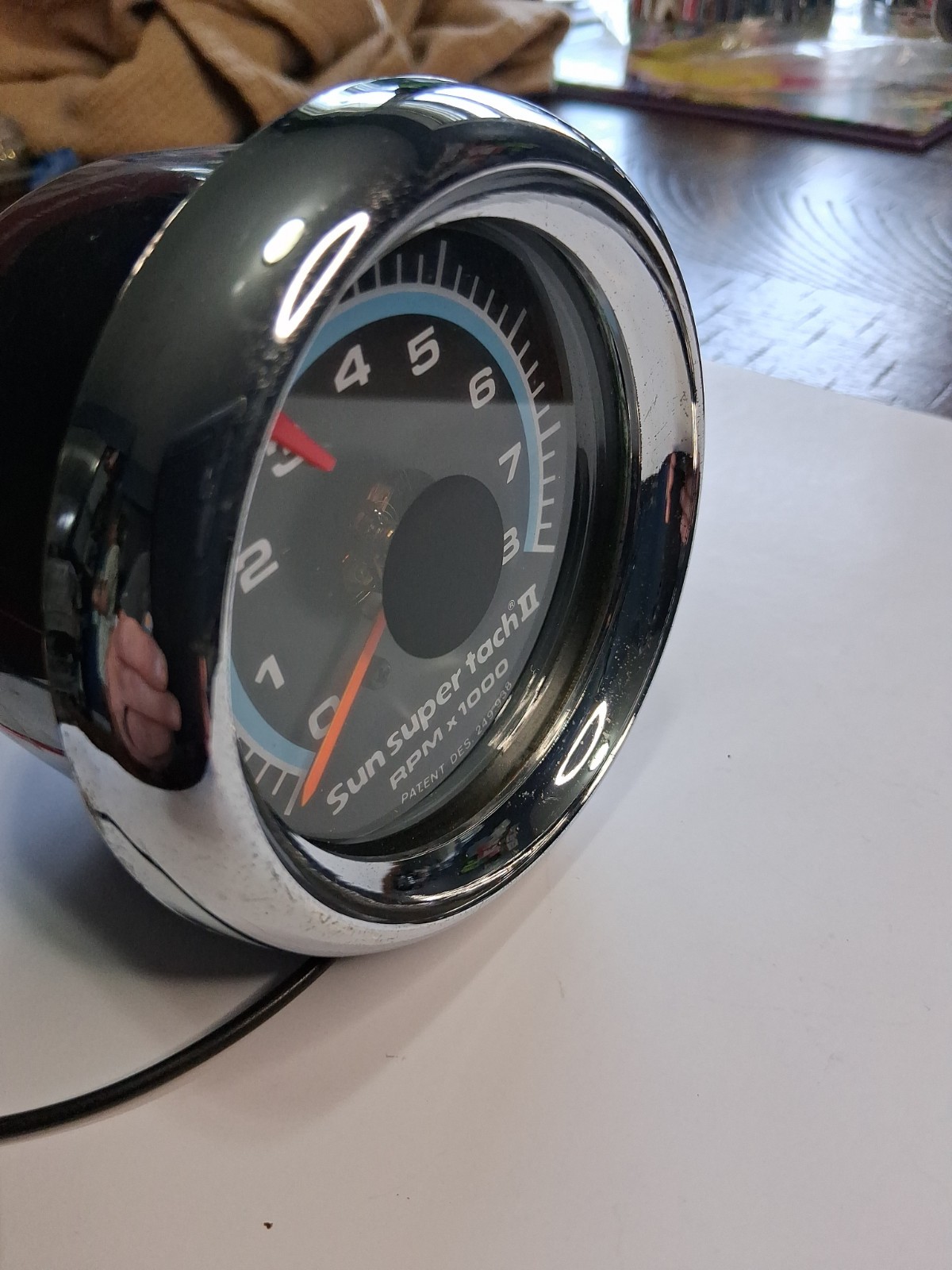 Vintage Sun Super Tach II 8,000 RPM Blueline Tach. Works. Bench Tested