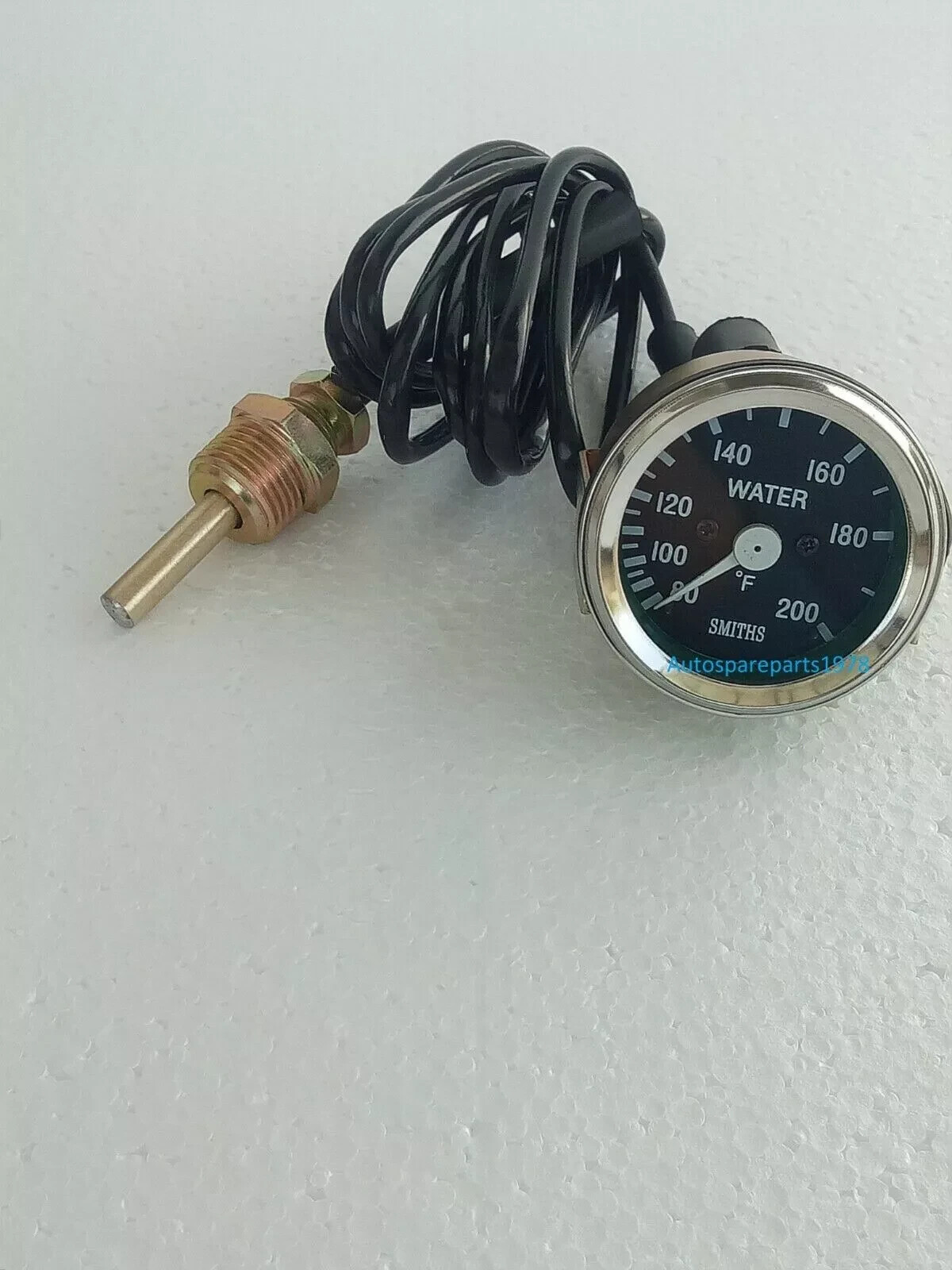 Smiths replica water temperature gauge for classic cars 80 -200 farenheit