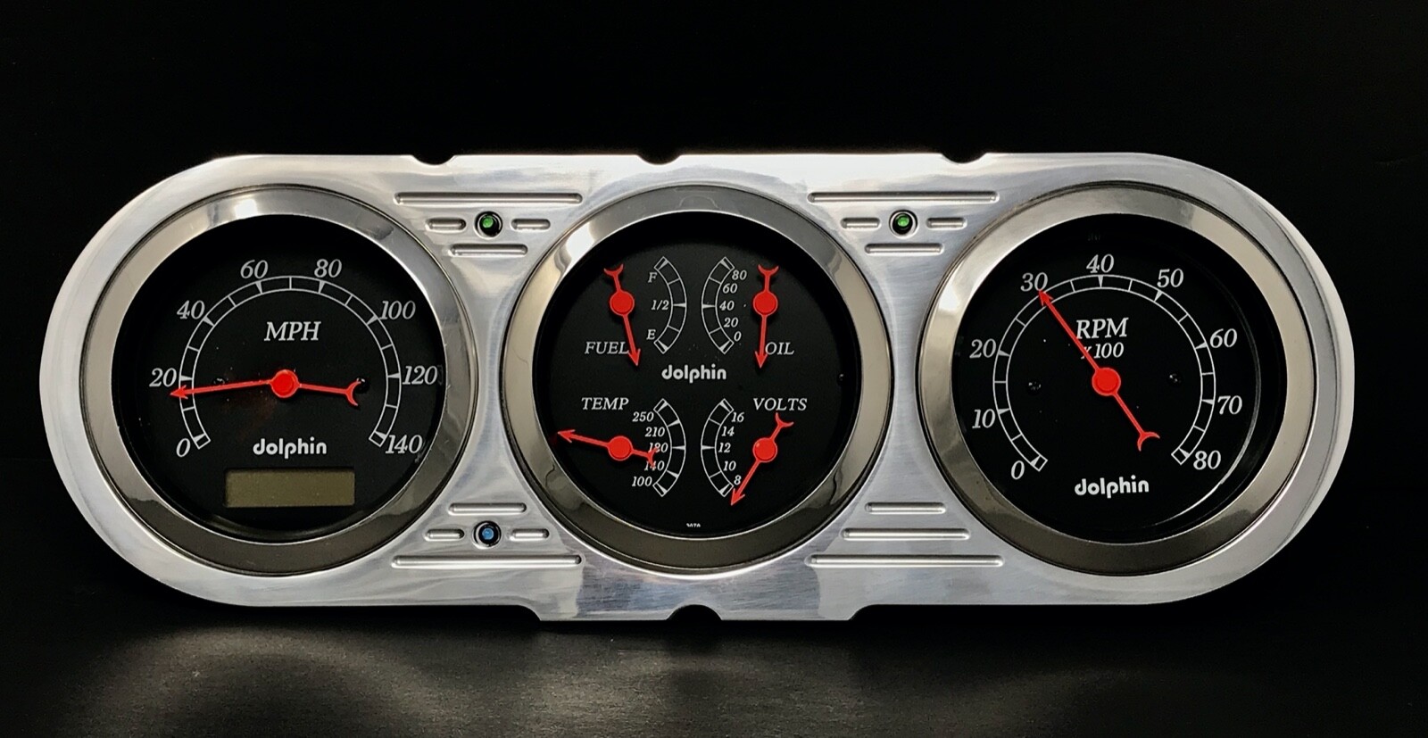 1963 1964 1965 CHEVY NOVA 3 GAUGE CLUSTER BLACK PROGRAMMBALE
