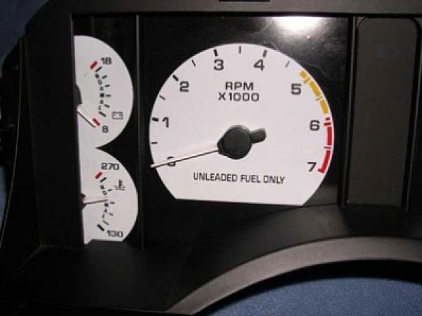 White Face Gauges for 1990-1993 Ford Mustang 140 MPH