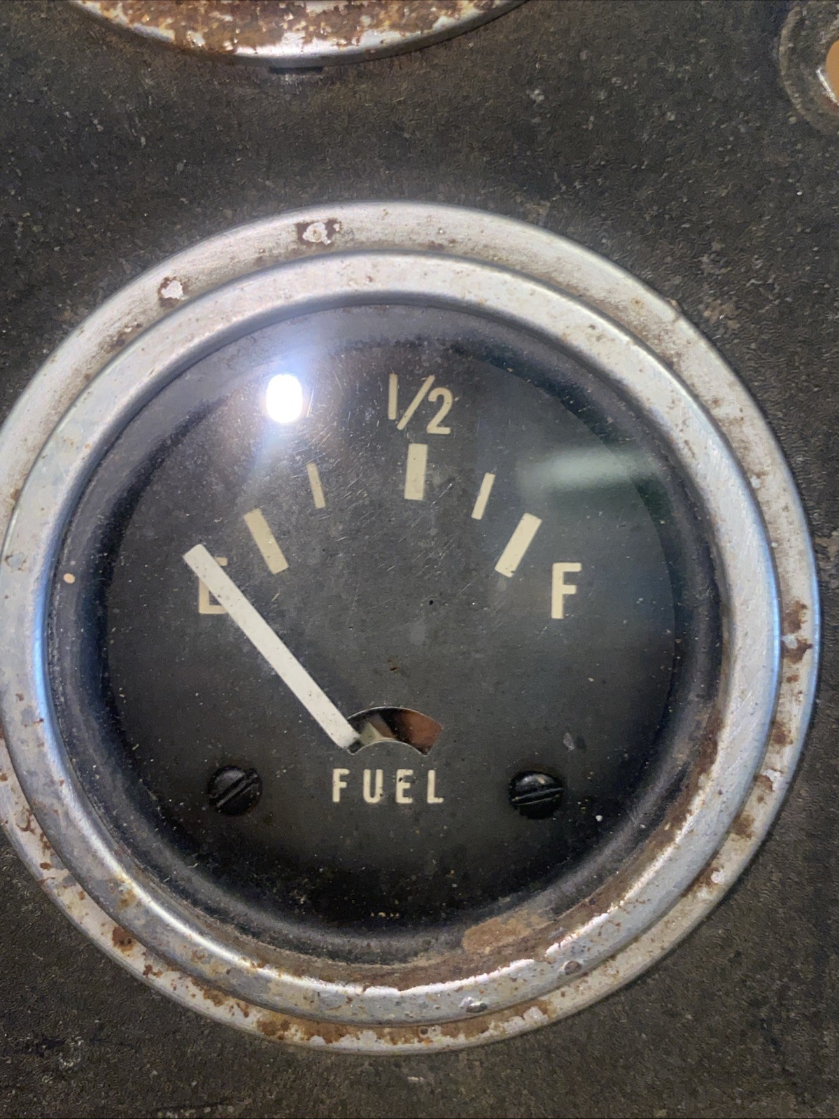 Rare Old Mack Truck Stewart Warner Dash Cluster Oil, Water, Fuel, Battery, Speed