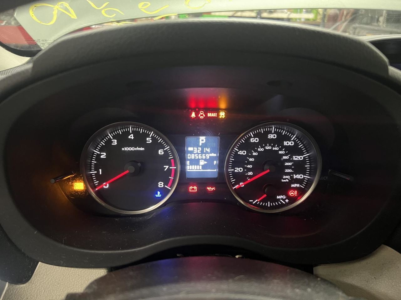 Speedometer Cluster MPH US Market CVT ID 85004FJ160 Fits 16 IMPREZA 233009