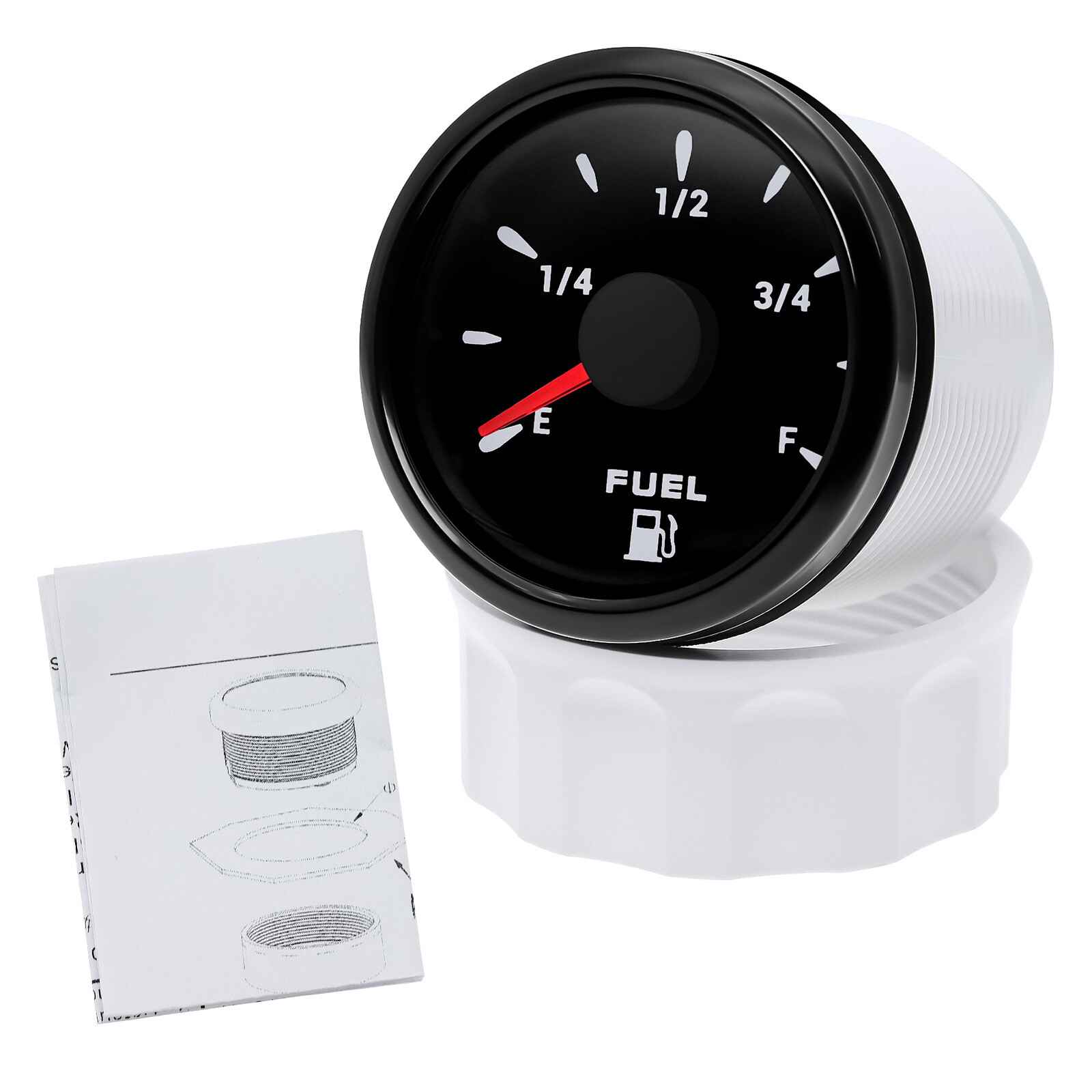 8 Gauge Set 85mm Black GPS Speedometer 160MPH Tacho 8000RPM Gauge Waterproof