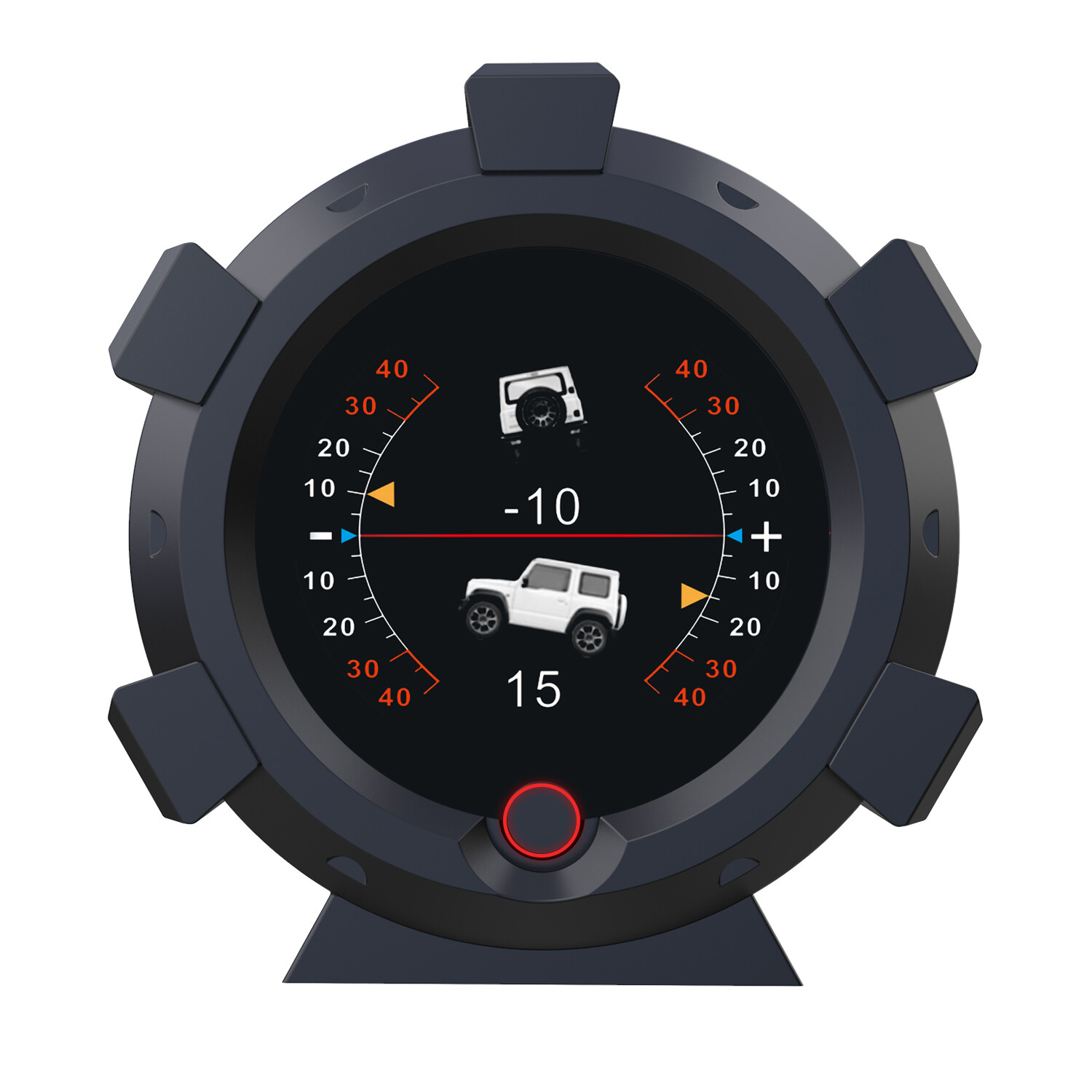 New Car Off Road GPS Inclinometer Compass Slope Meter Tilt Indicator Speedometer