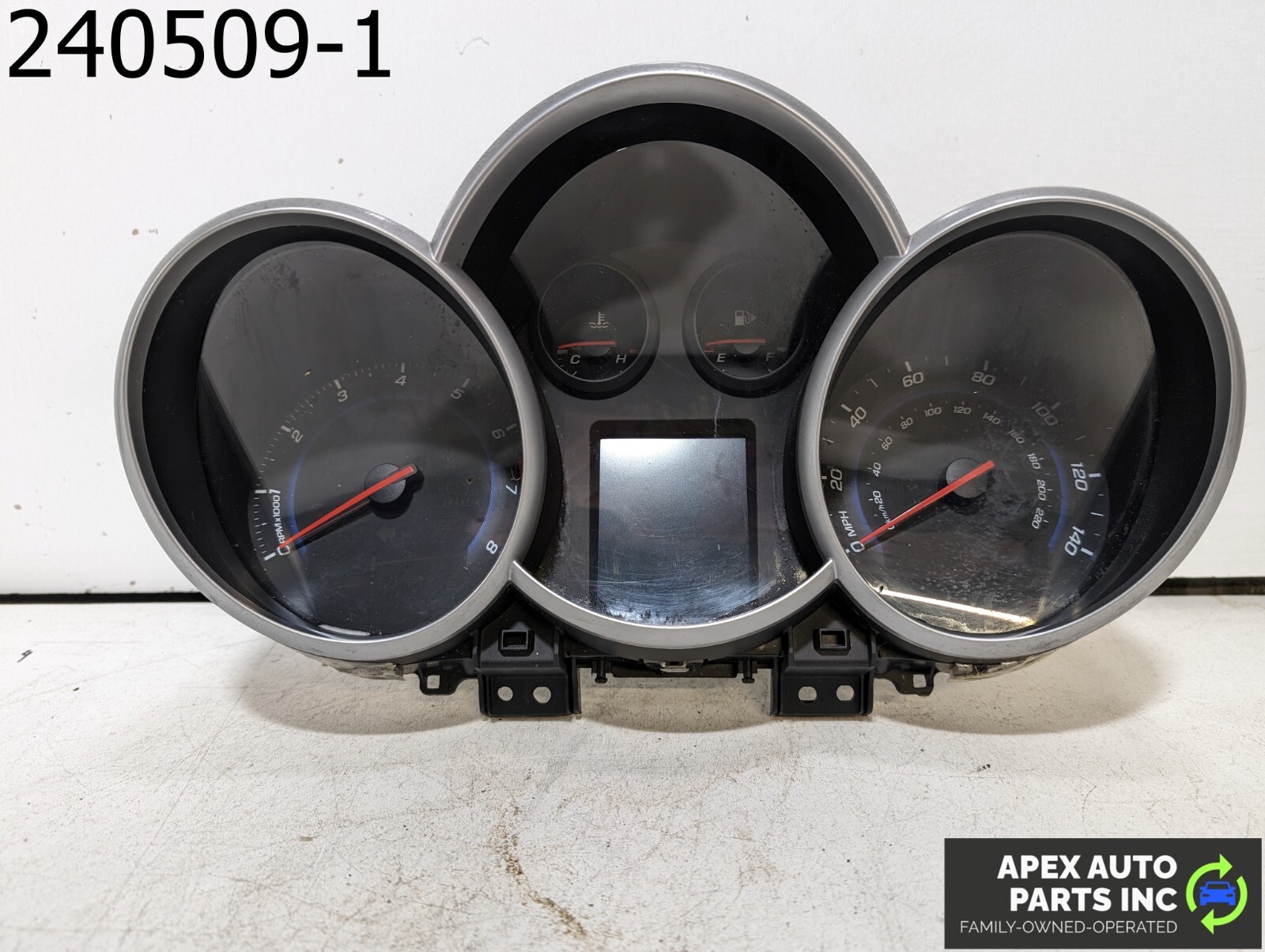 OEM 2014 Chevrolet Cruze 1.4L Speedometer MPH With Black Instrument Cluster