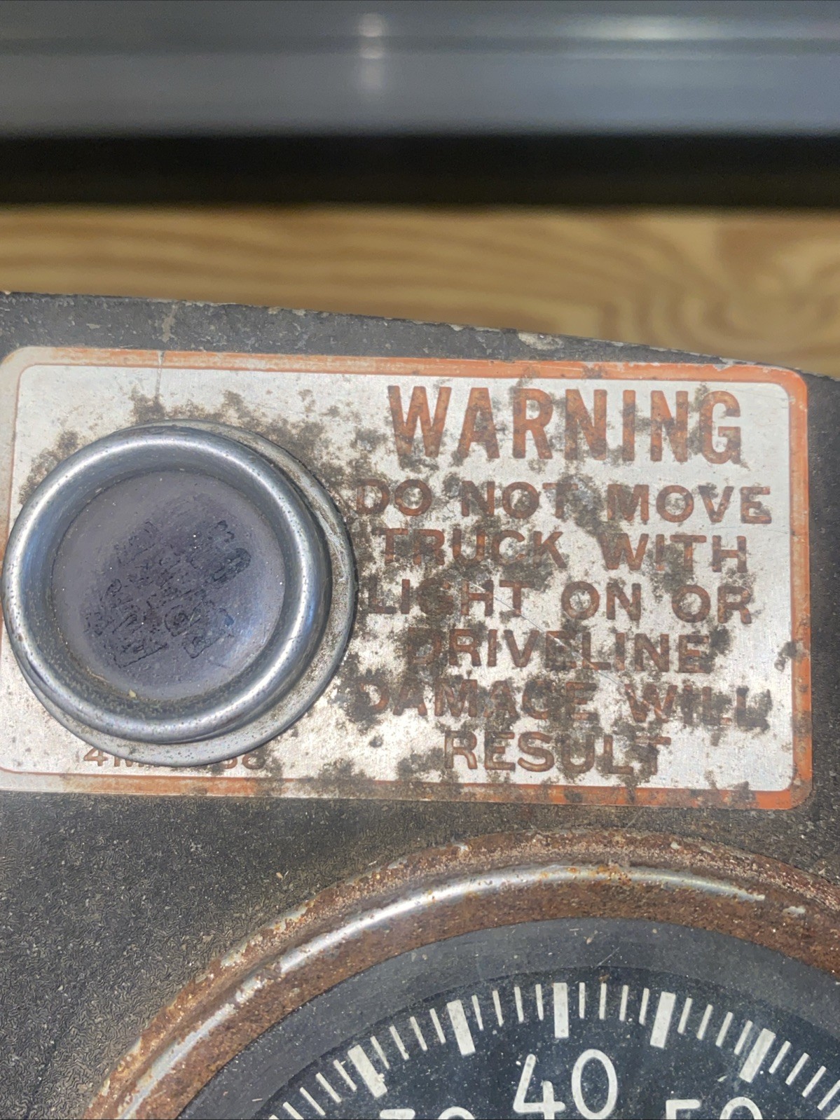 Rare Old Mack Truck Stewart Warner Dash Cluster Oil, Water, Fuel, Battery, Speed