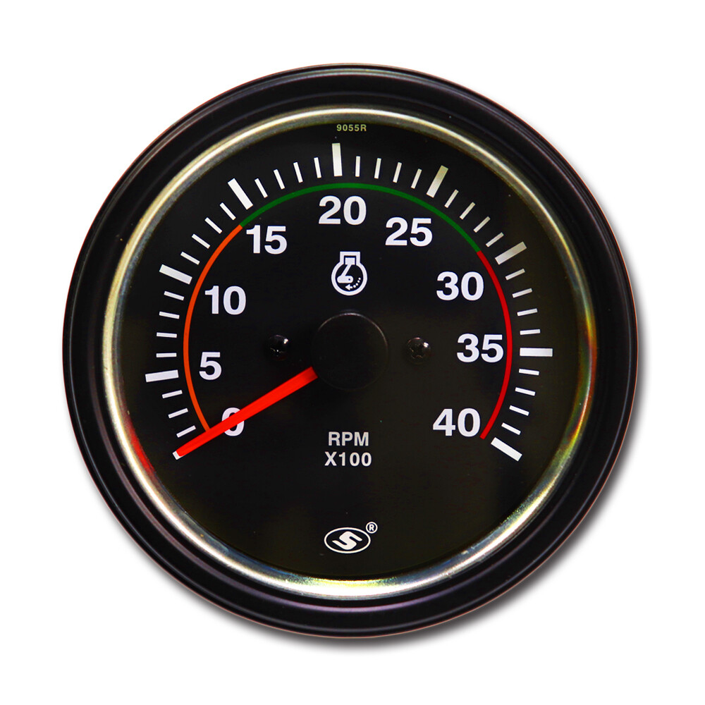 85mm 3-3/8″ Universal Tachometer 4000 RPM For Diesel Engine Alternator 12/24V