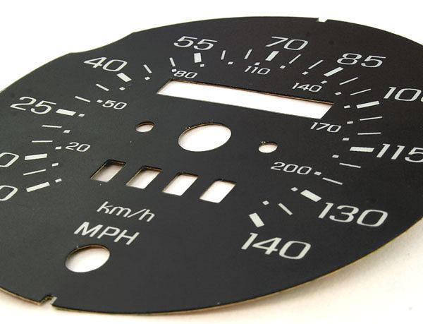 1985-1988 Ford Thunderbird 140 MPH Motorsport Replacement Face Speedo Conversion