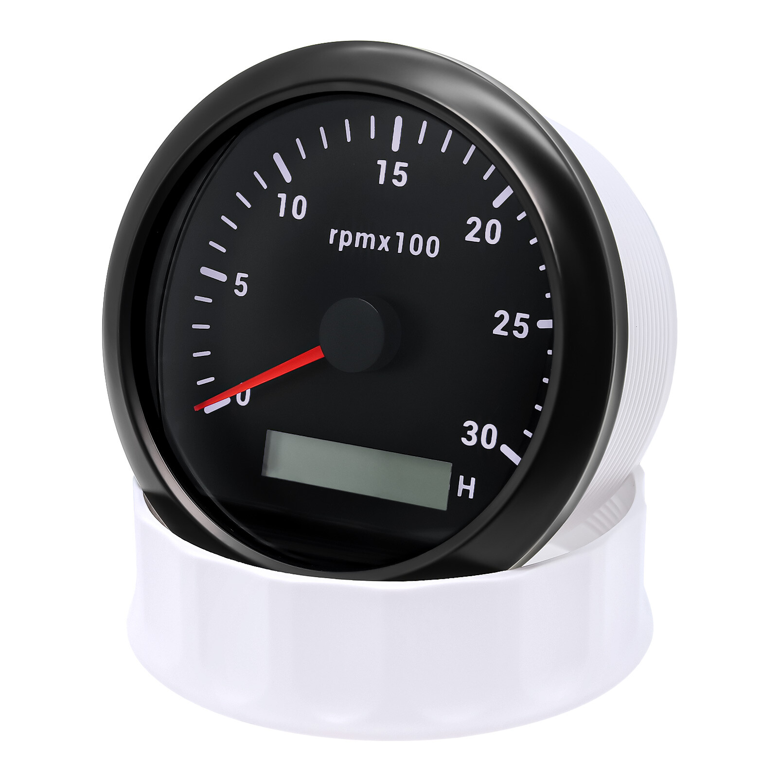 85mm Diesel Engine Tachometer 0-3000RPM Tacho Gauge With Tacho Adapter Sensor US