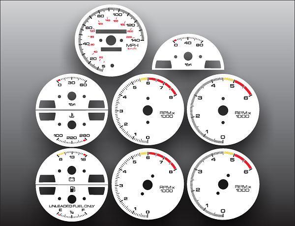 White Face Gauges for 1986-1992 Pontiac Firebird 140 MPH
