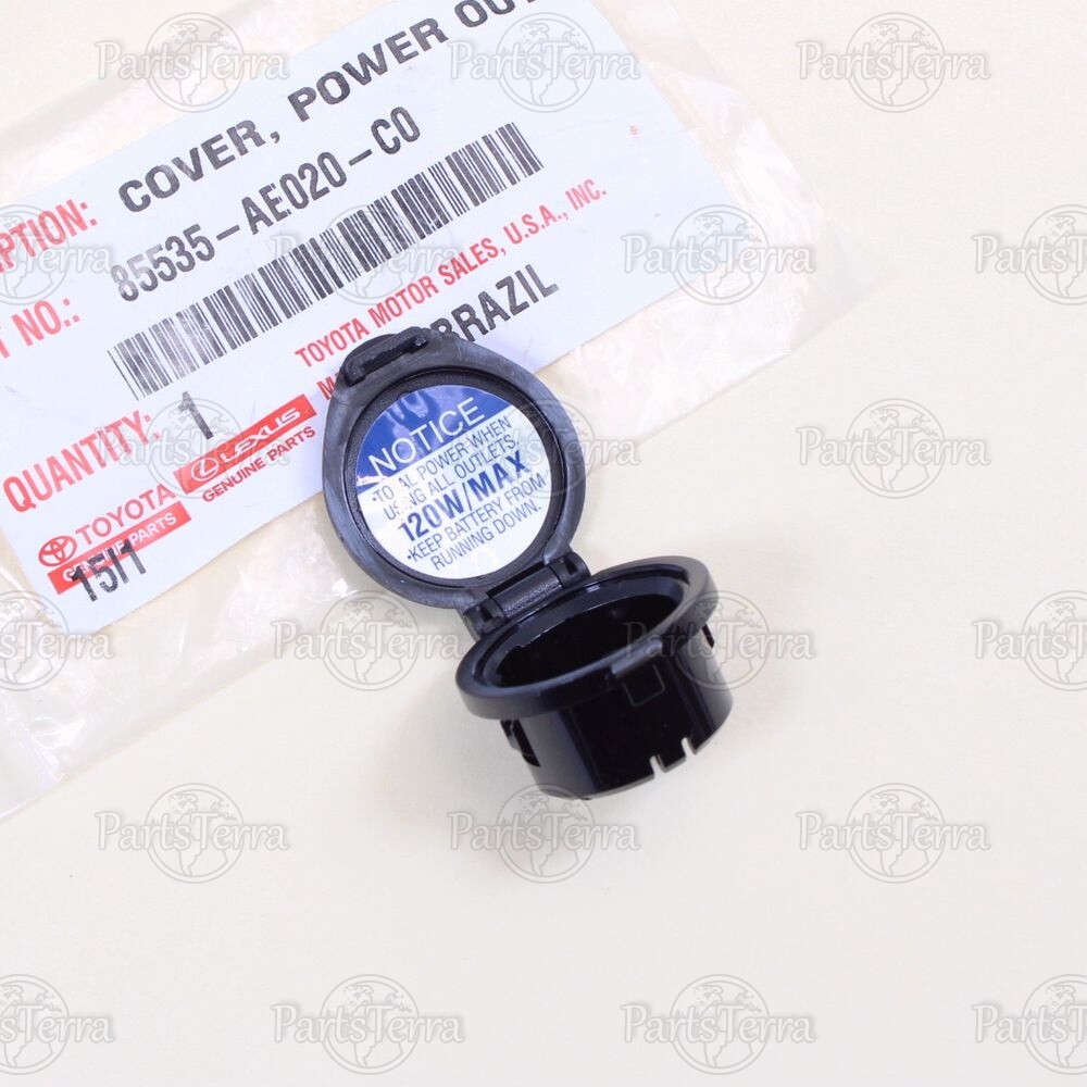 85535-AE020-C0 Genuine OEM Toyota Power Outlet Plug Cover Sequoia Sienna Tundra