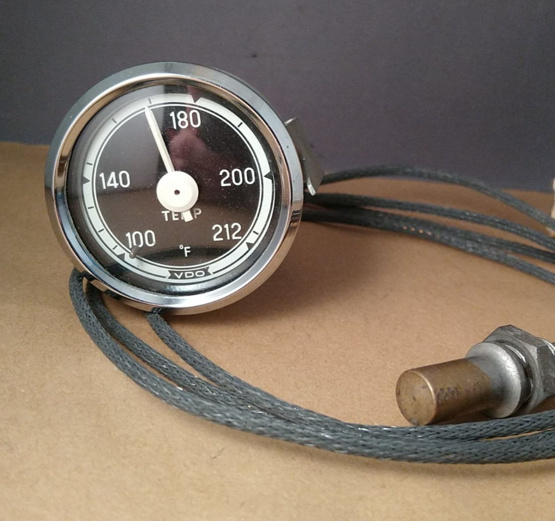 Vintage VDO Water Temperature Gauge 2 1/16″ Volvo Porsche BMW SAAB