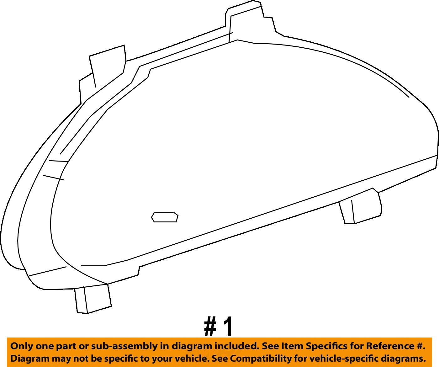 Used Speedometer Gauge fits: 2014 Buick Enclave MPH US market w/o front view cam