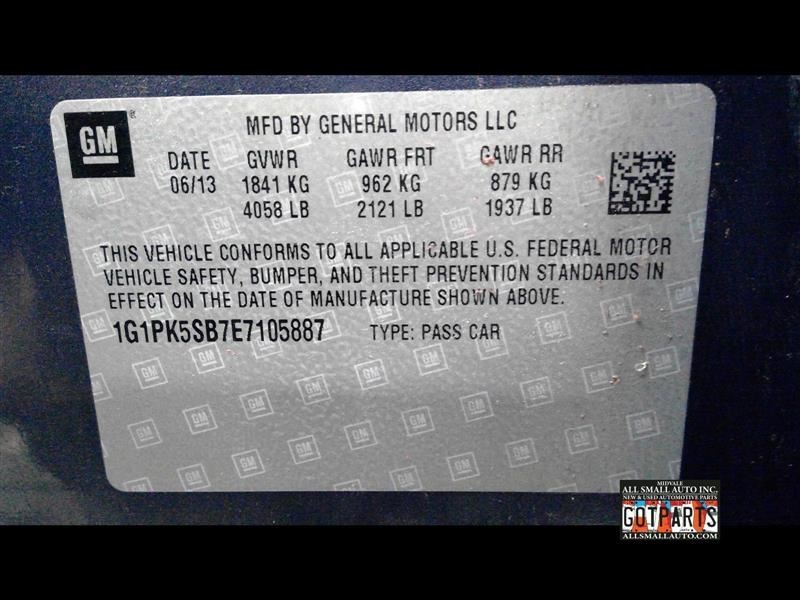 Speedometer MPH US Market With Black Cluster Opt B76 Fits 13-14 CRUZE 164165