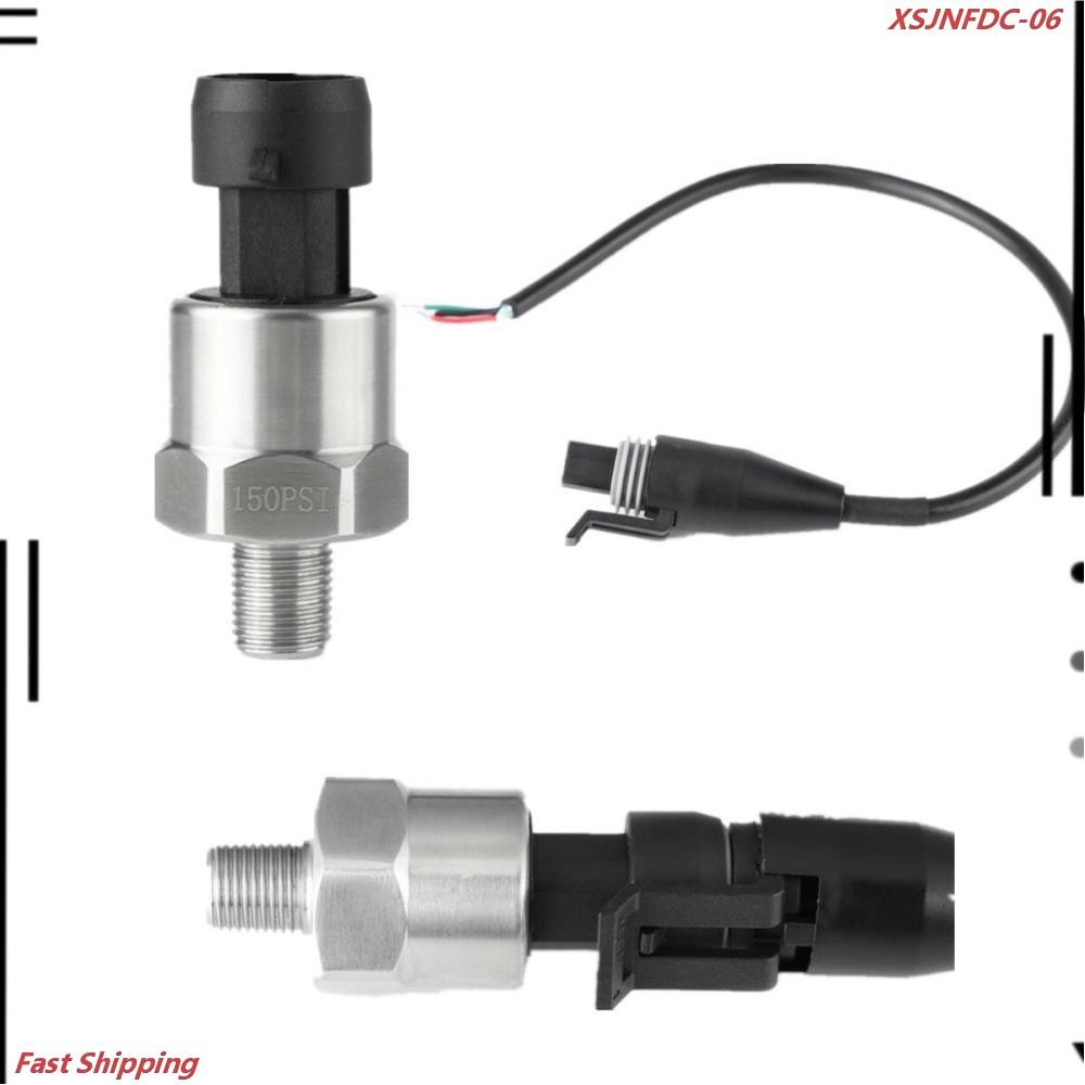 DC 5V 0-150 psi 1/8″ NPT Oil Fuel Air Water Pressure Sensor Transducer w/ Cable