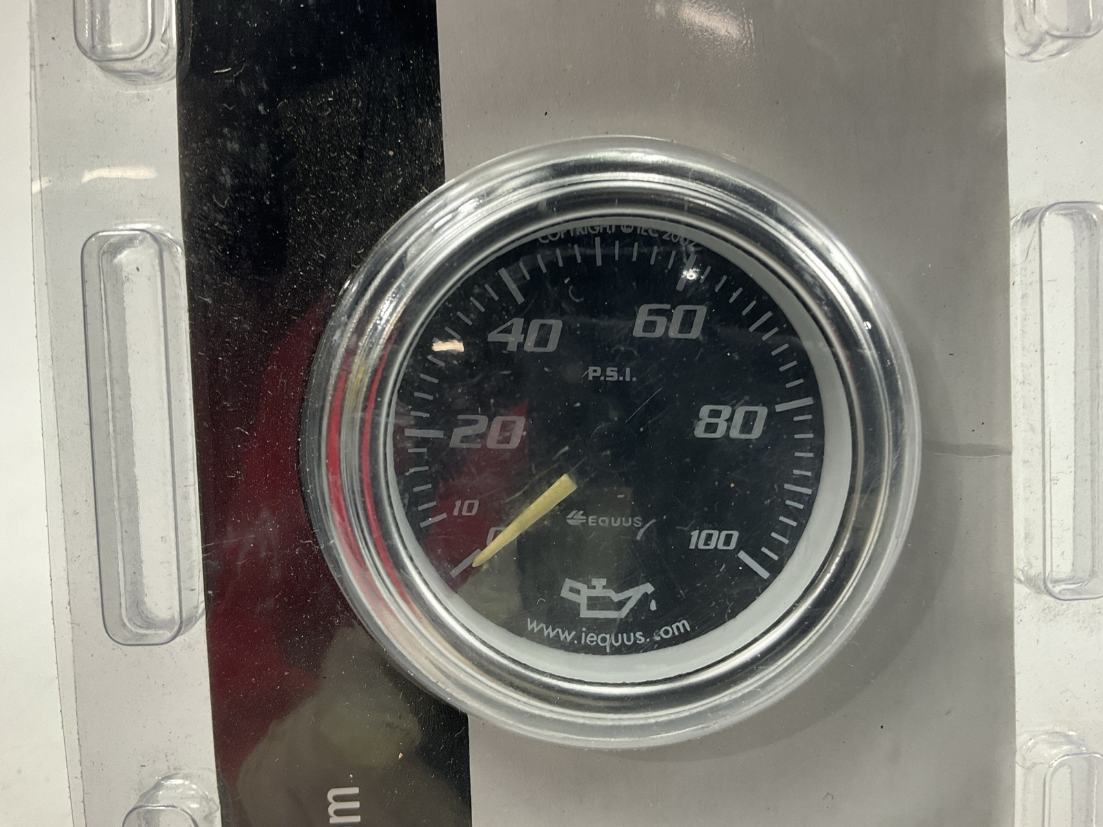 Equus 7244 Series 2 Inch Mechanical Chrome Oil Pressure Gauge