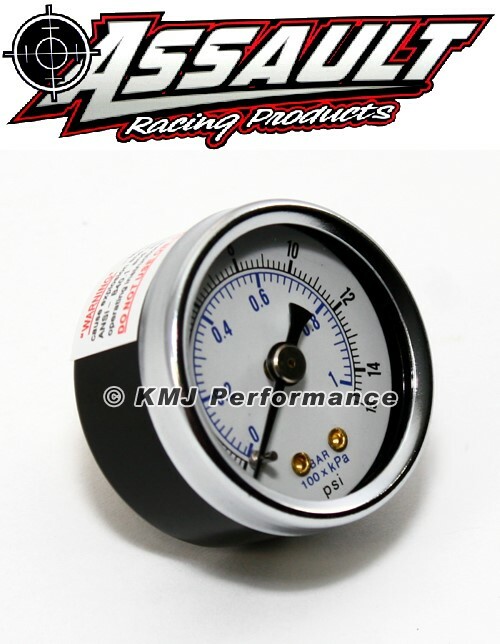 Dry 1-1/2″ Fuel Pressure Gauge 0-15 PSI w/ 1/8″ NPT Rear Fitting Carbureted Apps