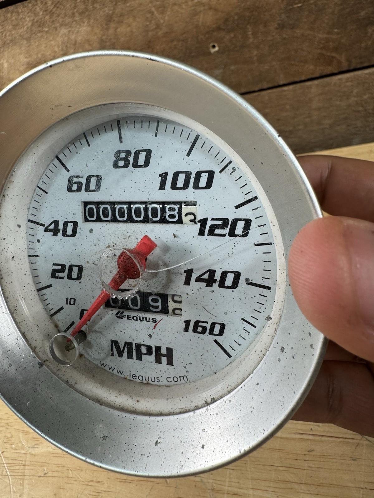 Vintage Equus 8076 3-3/8″ Mechanical MPH Speedometer