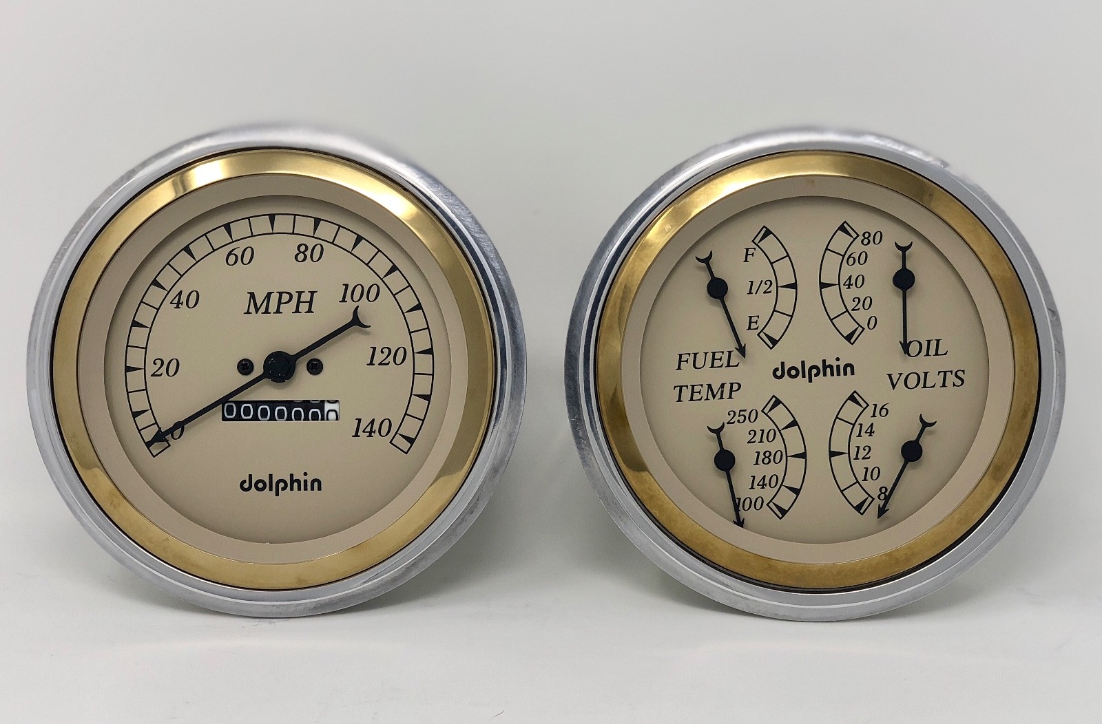 1947 1948 1949 1950 1951 1952 1953 GMCTruck 5″ Gauge Dash Panel Set Gold