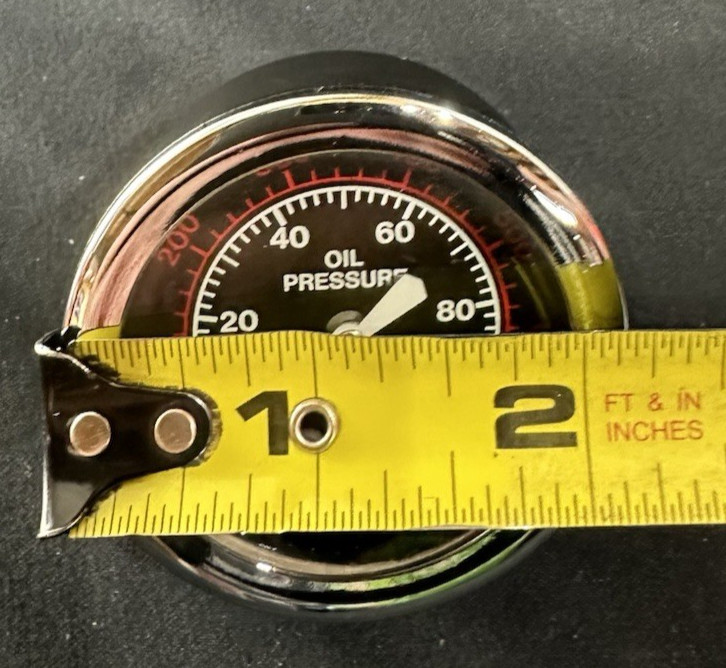 New Marshall Town 89938 Oil Pressure Gauge 0-100 PSI 1-3/4″ Diameter Dial