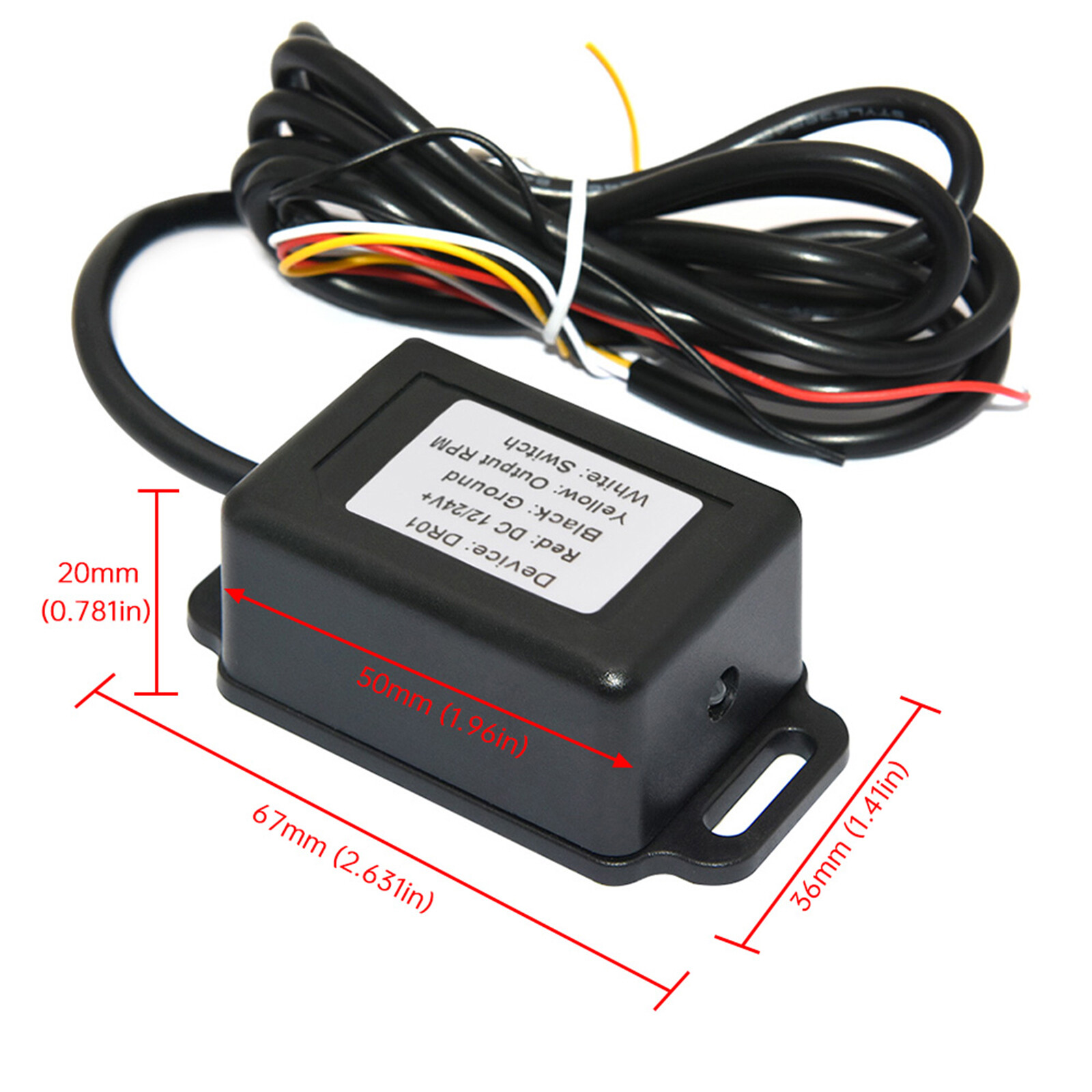 85mm Diesel Engine Tachometer 0-3000RPM Tacho Gauge With Tacho Adapter Sensor US