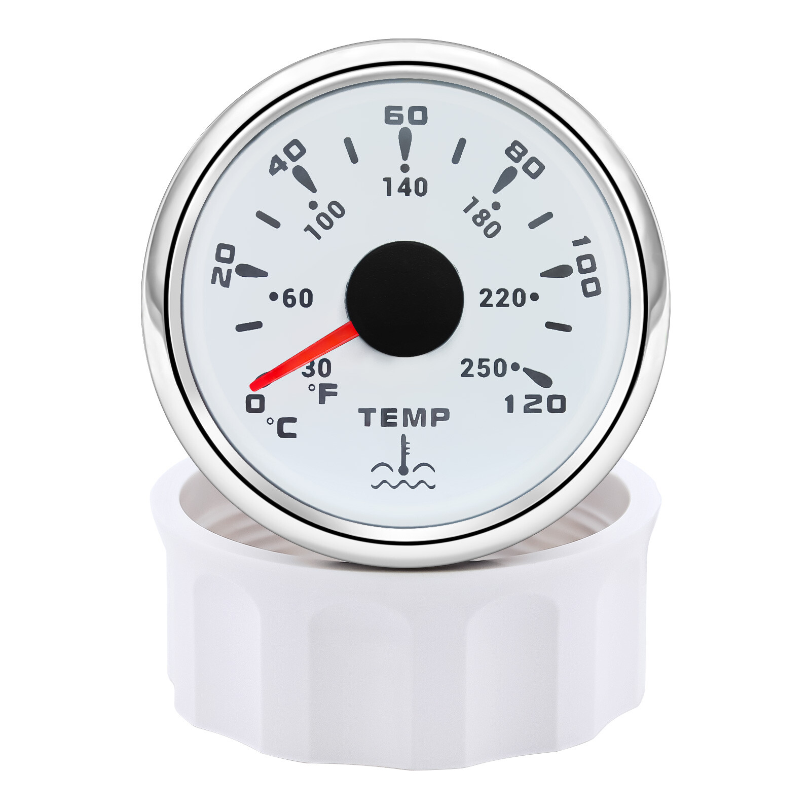 8 Gauge Set 85mm White GPS Speedometer 120MPH Tacho 8000RPM Gauge for Boat Car