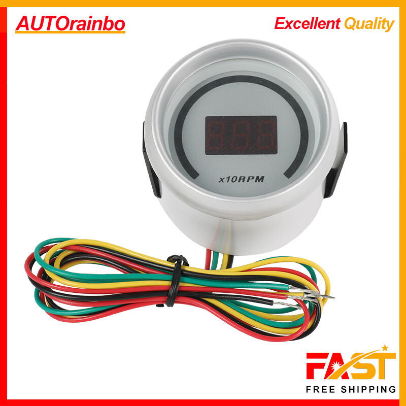 2 inch 52mm car tachometer digital display tachometer 0~9990 rpm