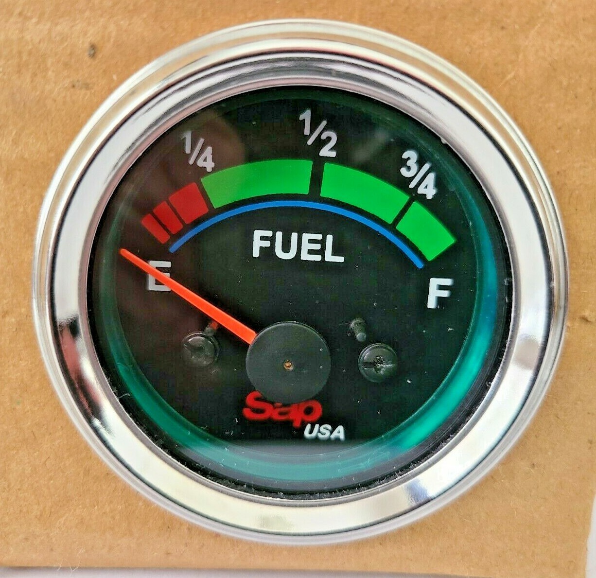 Fuel Gauge Black 2 Inch 52mm 12 Voltage 10-180 Ohms Car Boat Motor SAPF6741