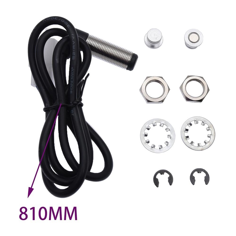 Motorcycle LCD Digital Backlight Odometer Speedometer Tachometer Gauge+Sensor