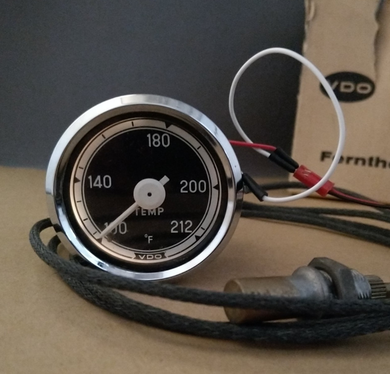 Vintage VDO Water Temperature Gauge 2 1/16″ Volvo Porsche BMW SAAB