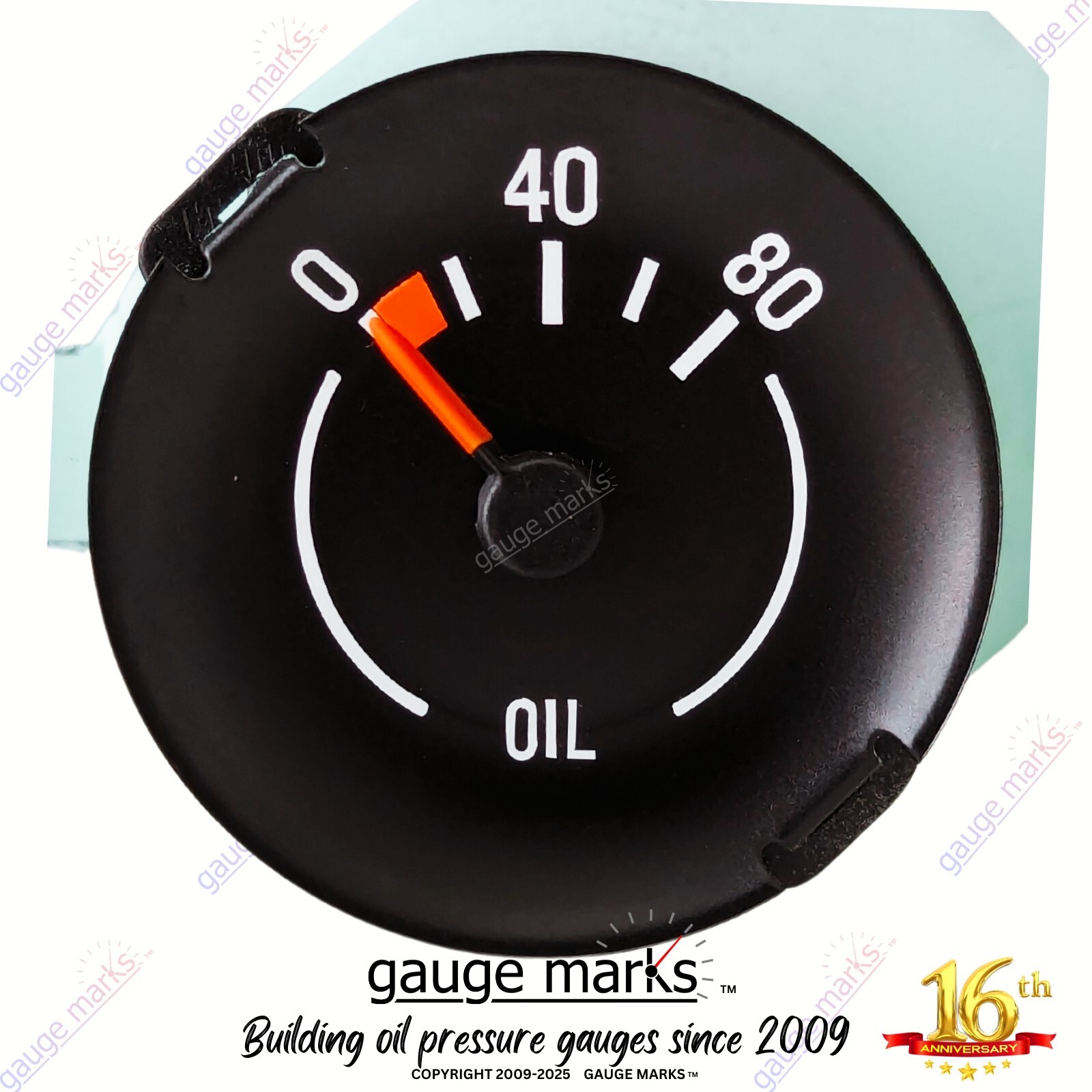 70-78 CAMARO OIL PRESSURE GAUGE fits Gauge Cluster – Replaces Clock – Direct Fit