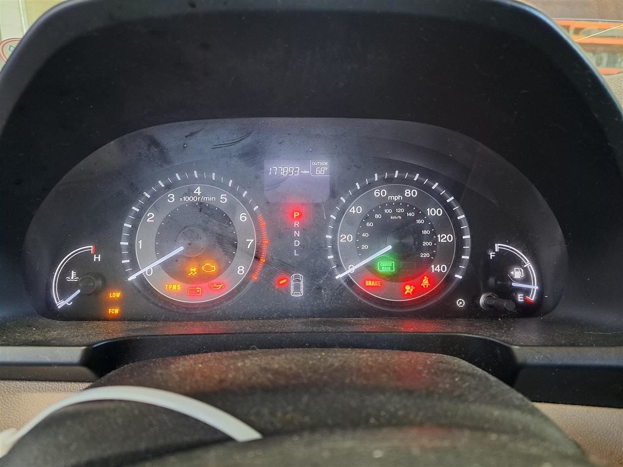 2015 Odyssey Speedometer Head/Instrument Cluster Sku#4245164