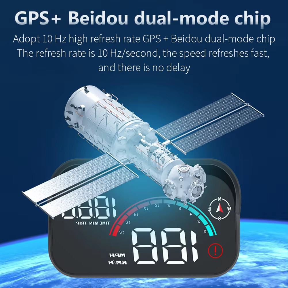 M22 Car HUD Head Up Display Universal Digital GPS Speedometer HD LCD Projection