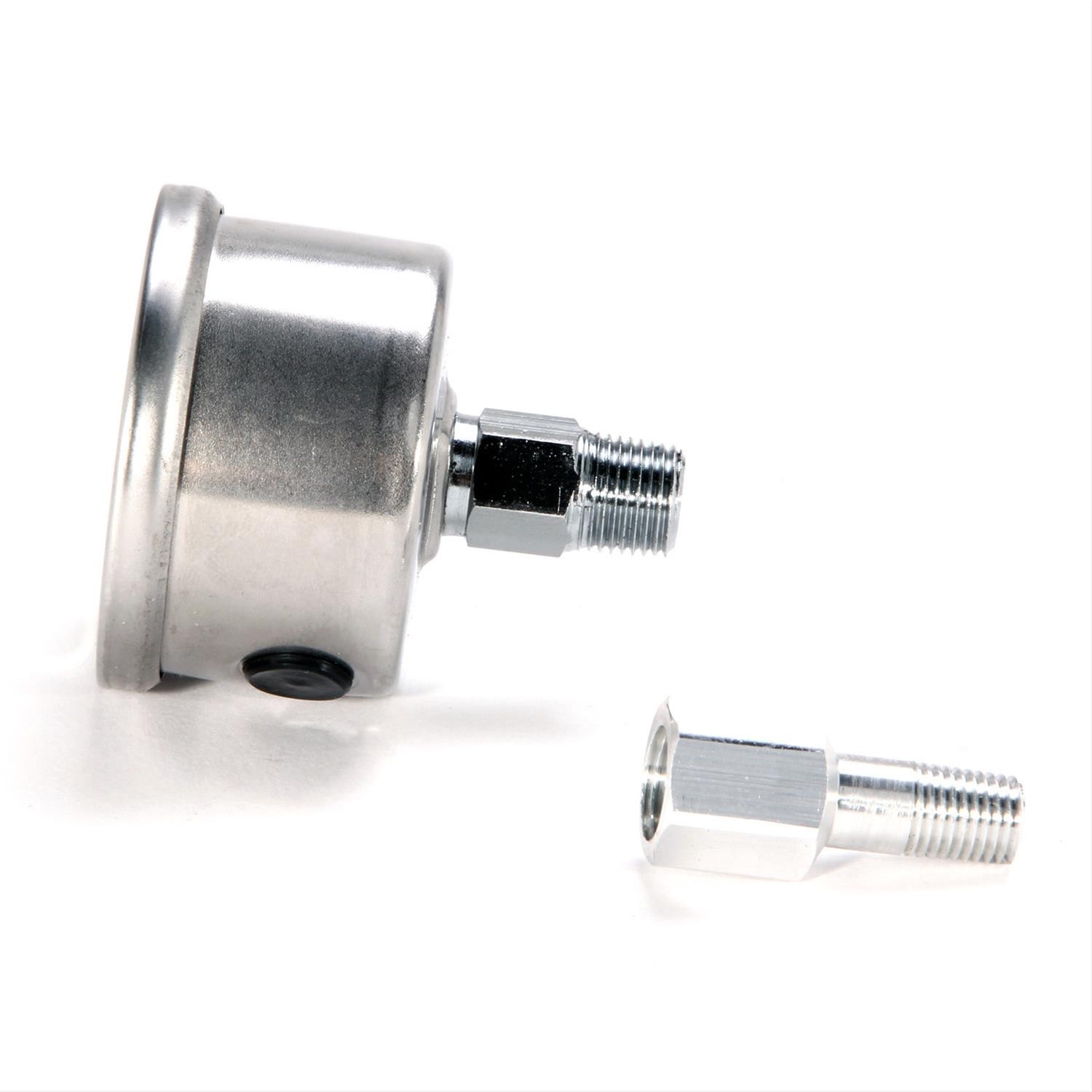 BBK Pressure Mechanical Fuel Pressure Gauge 1 3/4″ Dia White Face 1617